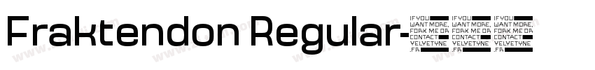 Fraktendon Regular字体转换